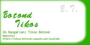 botond tikos business card